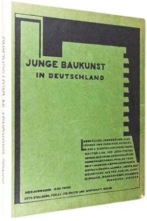 Bild des Verkufers fr Junge Baukunst in Deutschland (Young Architecture in Germany) zum Verkauf von ERIC CHAIM KLINE, BOOKSELLER (ABAA ILAB)