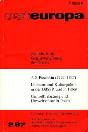 Osteuropa. Zeitschrift für Gegenwartsfragen des Ostens 37. Jg. Heft 2. Februar 1987.