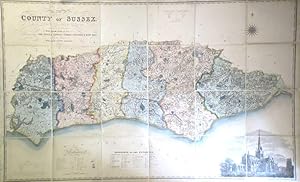 Map of the County of Sussex from an Actual Survey Made in the Years 1823 & 1824 Corrected to the ...