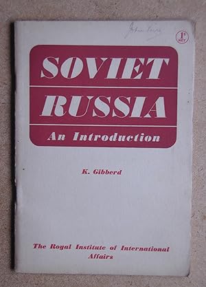 Immagine del venditore per Soviet Russia. An Introduction. venduto da N. G. Lawrie Books