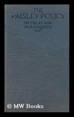 Seller image for The Paisley policy / by H.H. Asquith for sale by MW Books