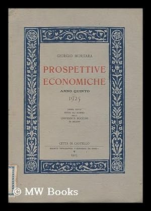 Image du vendeur pour Prospettive economiche : anno quinto 1925 mis en vente par MW Books