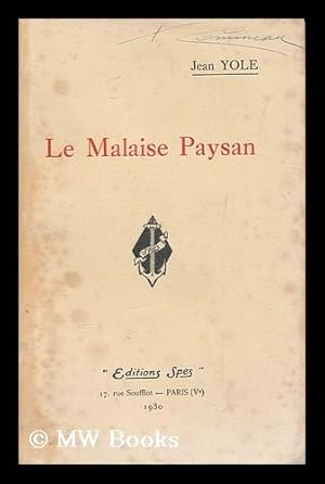 Seller image for Le malaise paysan / Jean Yole for sale by MW Books