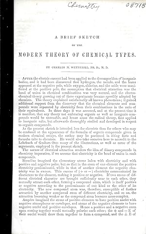 Seller image for A BRIEF SKETCH OF THE MODERN THEORY OF CHEMICAL TYPES. for sale by Legacy Books