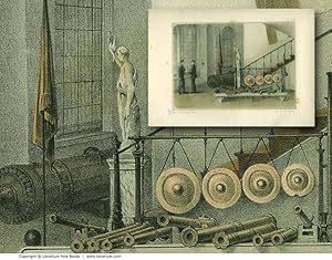 Imagen del vendedor de [ARTILLERY] Antique Bronze Cannons and Mortars. ORIGINAL 19th CENTURY TINTED LITHOGRAPH PRINT. a la venta por Librarium of The Hague