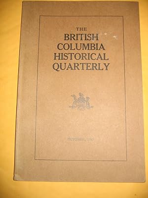 Seller image for The British Columbia Historical Quarterly for sale by Empire Books