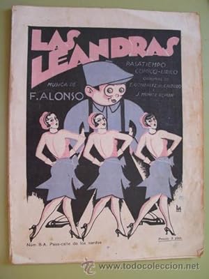 Partitura - Score : LAS LEANDRAS. Nº 8-A. Pasa-calle de los nardos