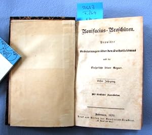 Immagine del venditore per Bonifacius-Broschren. 1. Jahrgang. Populre Errterungen ber den Katholicismus und die Einsprche seiner Gegner. venduto da Augusta-Antiquariat GbR