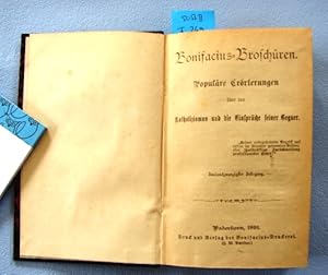 Immagine del venditore per Bonifacius-Broschren. 22. Jahrgang. Populre Errterungen ber den Katholicismus und die Einsprche seiner Gegner. venduto da Augusta-Antiquariat GbR