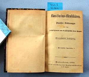 Immagine del venditore per Bonifacius-Broschren. 14. Jahrgang. Populre Errterungen ber den Katholicismus und die Einsprche seiner Gegner. venduto da Augusta-Antiquariat GbR