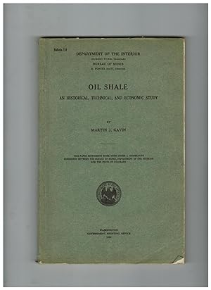 Bild des Verkufers fr OIL SHALE: AN HISTORICAL, TECHNICAL, AND ECONOMIC STUDY zum Verkauf von Jim Hodgson Books