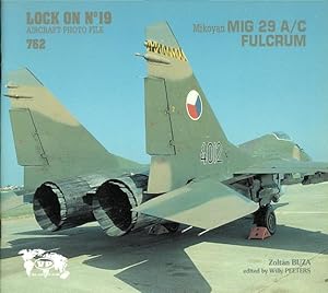 Seller image for MIKOYAN MIG 29 A/C FULCRUM. LOCK ON NO. 19 AIRCRAFT PHOTO FILE. for sale by Capricorn Books