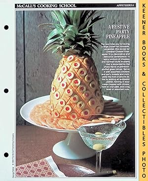 McCall's Cooking School Recipe Card: Appetizers 6 - Cheddar-Cheese Pineapple : Replacement McCall...