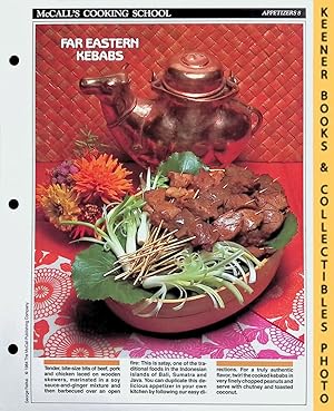 McCall's Cooking School Recipe Card: Appetizers 8 - Indonesian Satays : Replacement McCall's Reci...