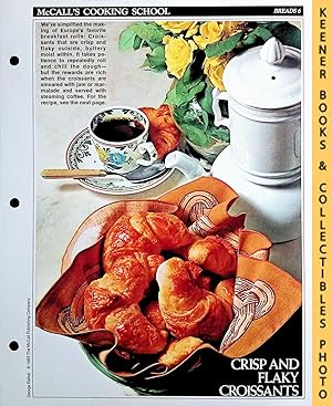 McCall's Cooking School Recipe Card: Breads 6 - Croissants : Replacement McCall's Recipage or Rec...