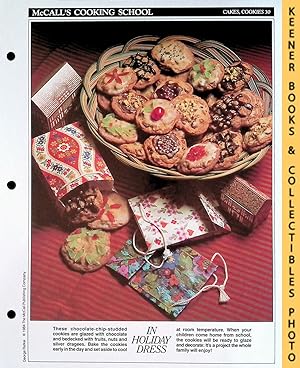 McCall's Cooking School Recipe Card: Cakes, Cookies 30 - Festive Chocolate Chip Cookies : Replace...
