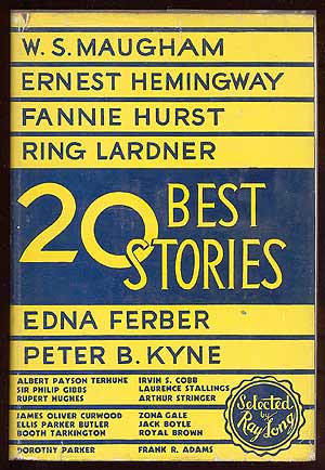 Bild des Verkufers fr 20 Best Short Stories in Ray Long's 20 Years as an Editor zum Verkauf von Between the Covers-Rare Books, Inc. ABAA