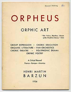 Seller image for Orpheus 1956: Orphic Art for sale by Between the Covers-Rare Books, Inc. ABAA