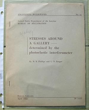 Stresses Around a Gallery - determined by the photoelastic interferometer.