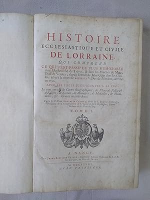 HISTOIRE ECCLESIASTIQUE ET CIVILE DE LORRAINE.