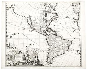 Recentissima Novi Orbis, Sive Americae Septentrionalis et Meridionalis Tabula