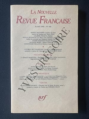 LA NOUVELLE REVUE FRANCAISE-N°446-MARS 1990