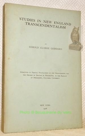 Seller image for Studies in New England Transcendentalism. for sale by Bouquinerie du Varis