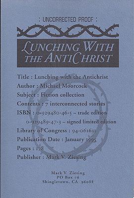 Imagen del vendedor de Lunching with the Antichrist a la venta por Ziesings
