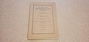 Seller image for The Papers of the Bibliographical Society of America, 1965 for sale by Jennifer Duncan