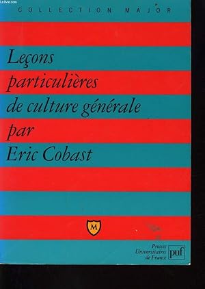 Image du vendeur pour LECONS PARTICULIERES DE CULTURE GENERALE mis en vente par Le-Livre