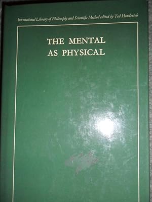 Seller image for The Mental as Physical for sale by Clement Burston Books