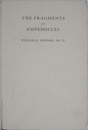 Image du vendeur pour The Fragments of Empedocles mis en vente par Powell's Bookstores Chicago, ABAA