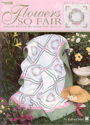 Bild des Verkufers fr Flowers So Fair Cross Stitch For Quilts zum Verkauf von The Book Faerie