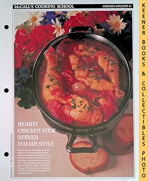 McCall's Cooking School Recipe Card: Chicken, Poultry 41 - Chicken Sausalito : Replacement McCall...