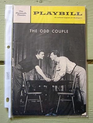 Seller image for The Odd Couple. [Playbill] for sale by Monkey House Books