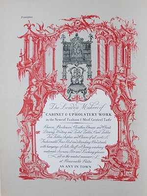 Seller image for The London Furniture Makers: From the Restoration to the Victorian Era, 1660-1840. A Record of 2500 Cabinet-Makers, Upholsterers, Carvers and Gilders with their Addresses and Working Dates Illustrated by 165 Reproductions of Makers' Trade-Cards for sale by ERIC CHAIM KLINE, BOOKSELLER (ABAA ILAB)