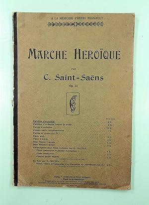 Marche Héroique, op.34. Partition d'orchestre.