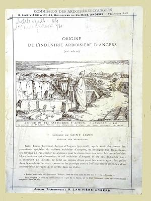 Seller image for Catalogue de la Commission des Ardoisires d'Angers, Maison Larivire & cie, datant du dbut du XX sicle. for sale by E. & J.L  GRISON