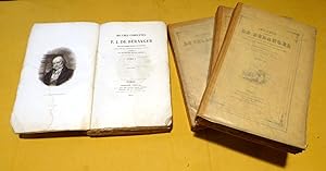 Oeuvres Complètes en 4 volumes. 1834. Edition unique revue par l'auteur. Comprenant les chansons ...