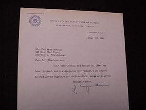 SIGNED TYPED LETTER