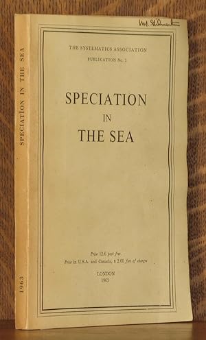 Seller image for SPECIATION IN THE SEA, A SYMPOSIUM for sale by Andre Strong Bookseller