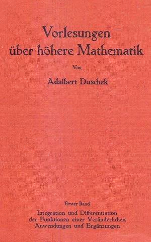 VORLESUNGEN ÜBER HÖHERE MATHEMATIK. (2 volumes)