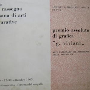 Immagine del venditore per 5 Rassegna Pisana di Arti Figurative Premio assoluto di Grafica 'Giuseppe Viviani' venduto da Antonio Pennasilico