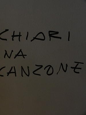 Seller image for Giuseppe Chiari Una canzone for sale by Antonio Pennasilico