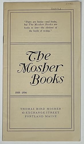 The MOSHER BOOKS 1935 - 1936