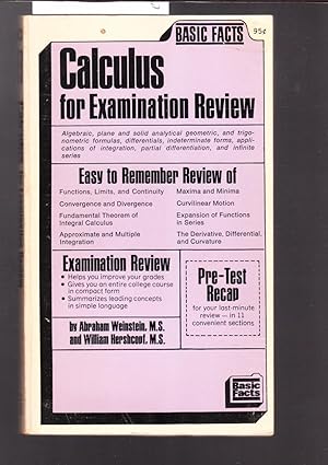 Basic Facts of Calculus for Examination Review