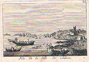 Vue de la Ville de Naxia. Kupferstich Nr. 20 aus dem 1. Band der "Voyage Pittoresque de la Grèce"...