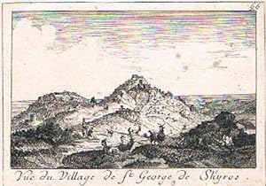 Vue du Village de St. George de Shyros. Kupferstich Nr. 66 aus dem 1. Band der "Voyage Pittoresqu...