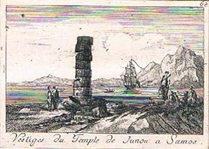 Vestiges du Temple de Junon à Samos. Kupferstich Nr. 68 aus dem 1. Band der "Voyage Pittoresque d...