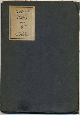 Bild des Verkufers fr OXFORD POETRY 1918 zum Verkauf von Charles Agvent,   est. 1987,  ABAA, ILAB